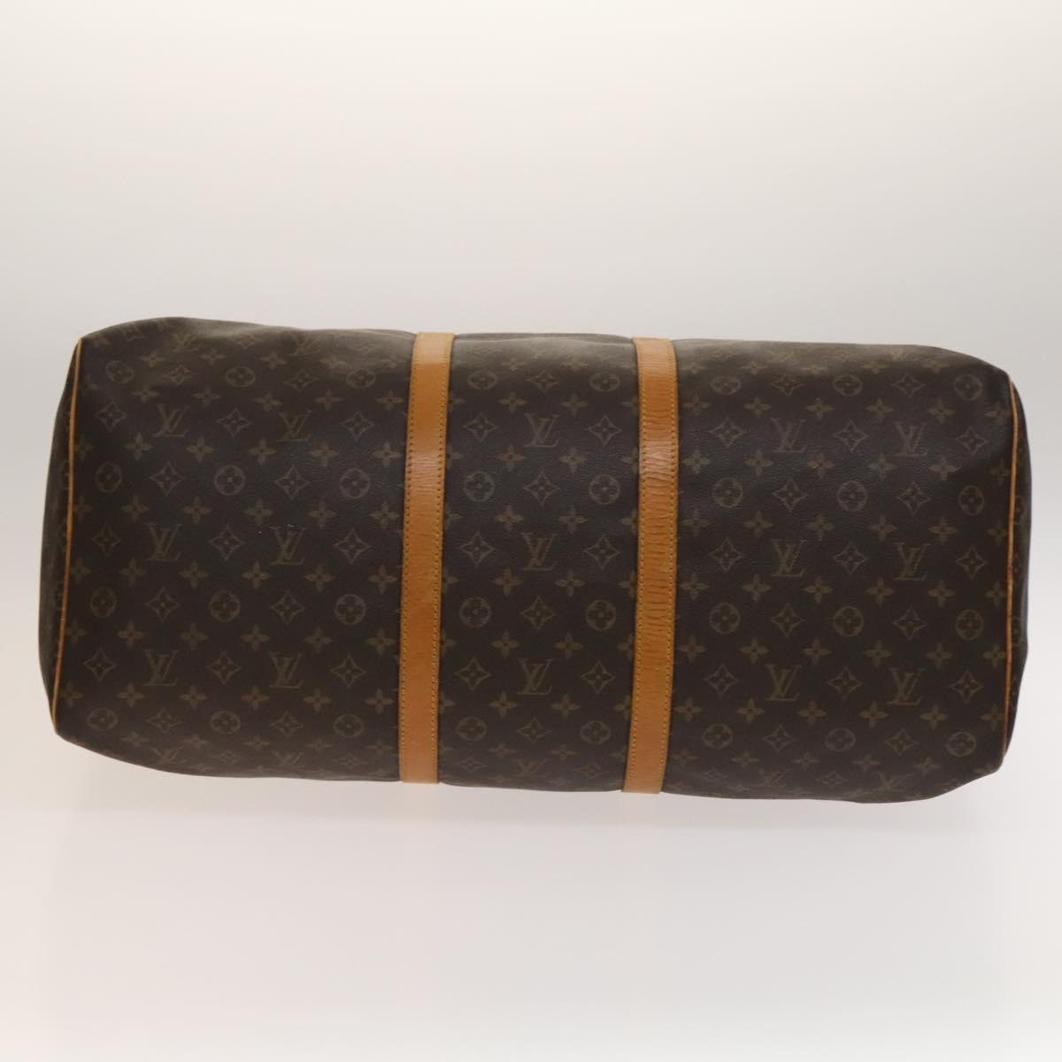 LOUIS VUITTON Monogram Keepall 60 Boston Bag M41422 LV Auth 137784