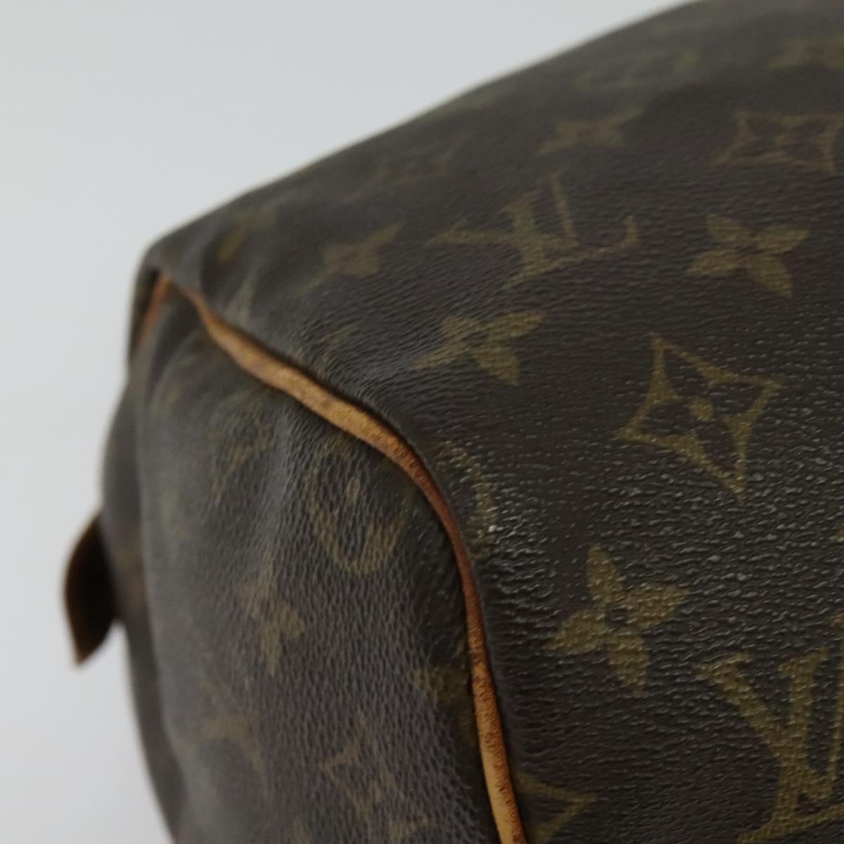 LOUIS VUITTON Monogram Speedy 30 Hand Bag M41526 LV Auth 137785