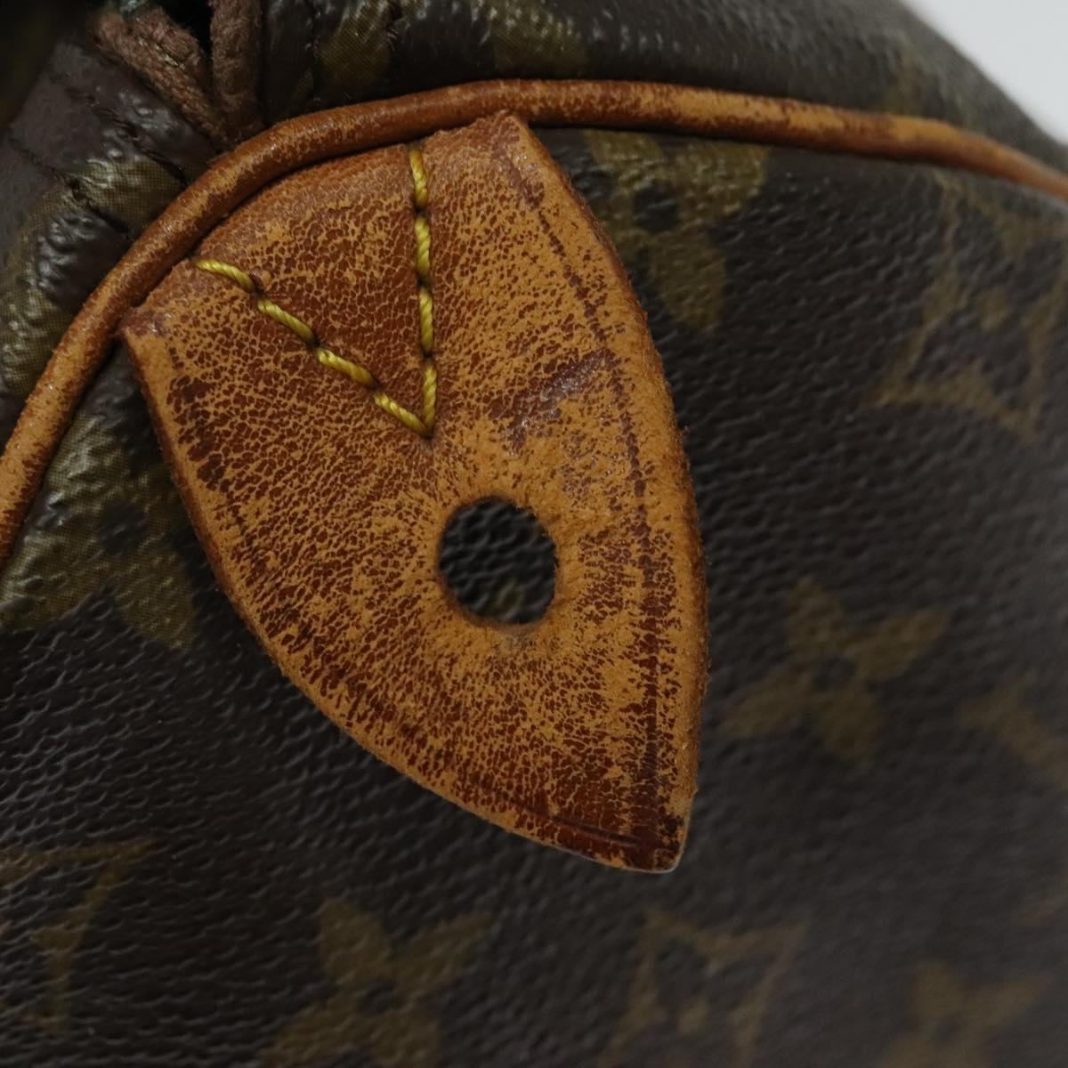 LOUIS VUITTON Monogram Speedy 30 Hand Bag M41526 LV Auth 137785