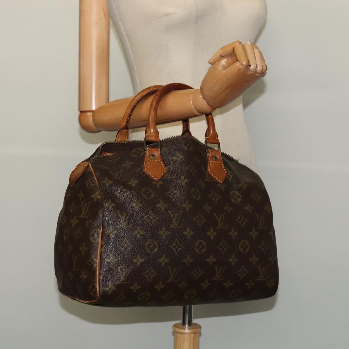 LOUIS VUITTON Monogram Speedy 30 Hand Bag M41526 LV Auth 137785