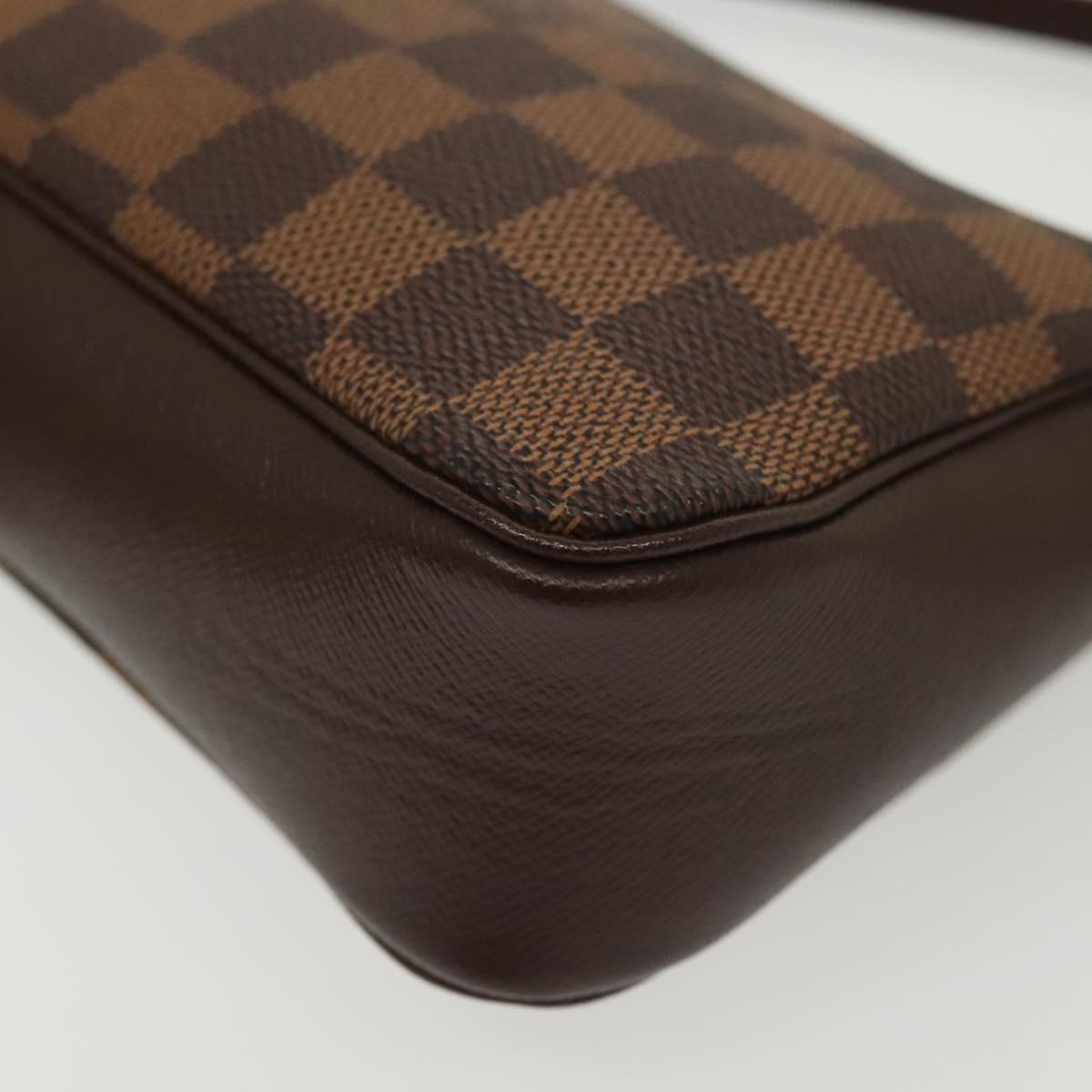 LOUIS VUITTON Damier Ebene Trousse Makeup Pouch N51982 LV Auth 137790