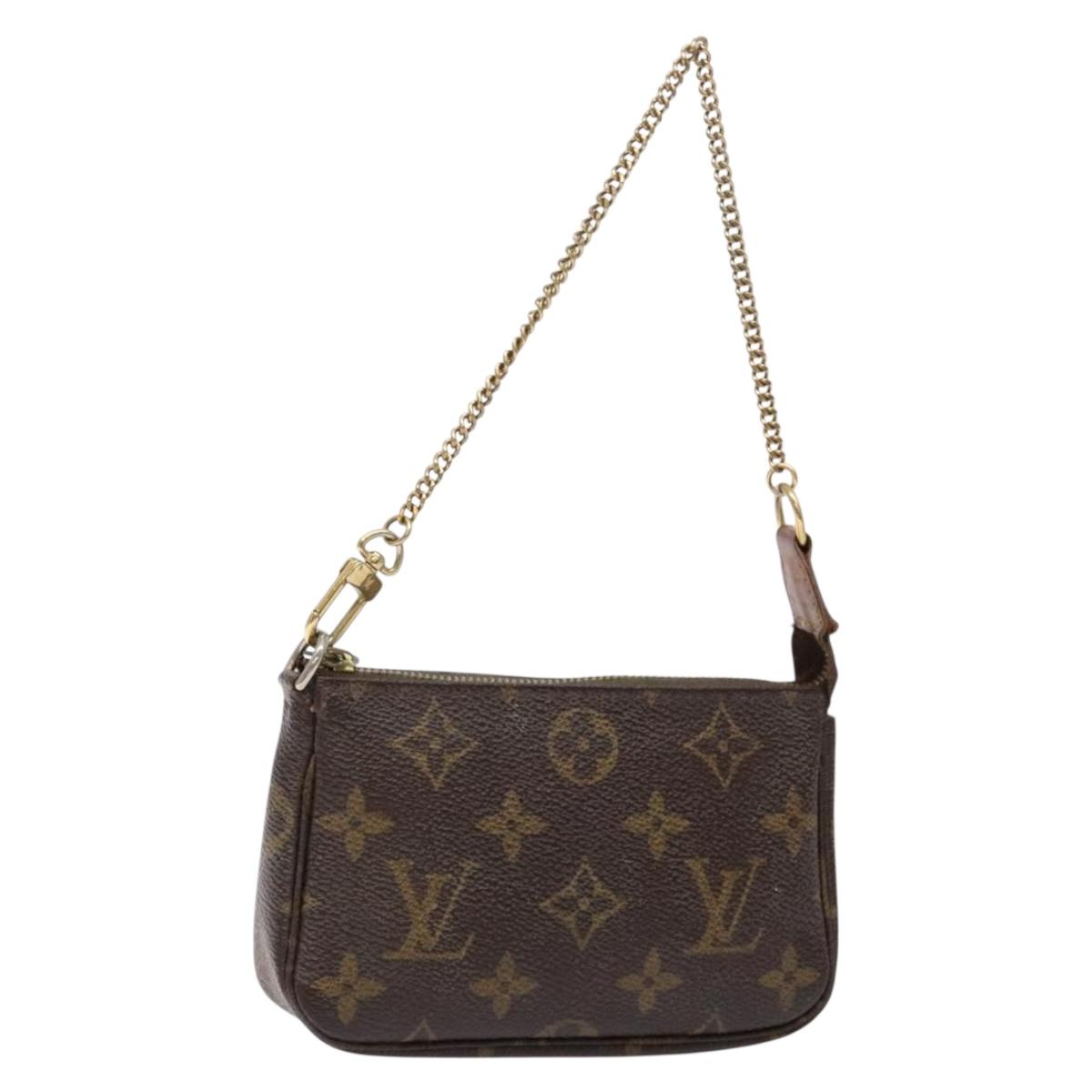 LOUIS VUITTON Monogram Mini Pochette Accessoires Pouch M58009 LV Auth 137805