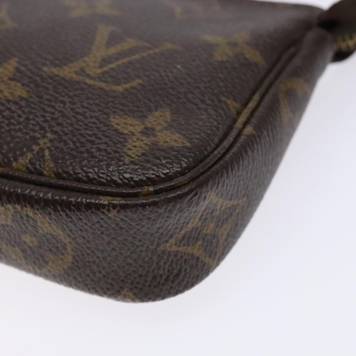 LOUIS VUITTON Monogram Mini Pochette Accessoires Pouch M58009 LV Auth 137805