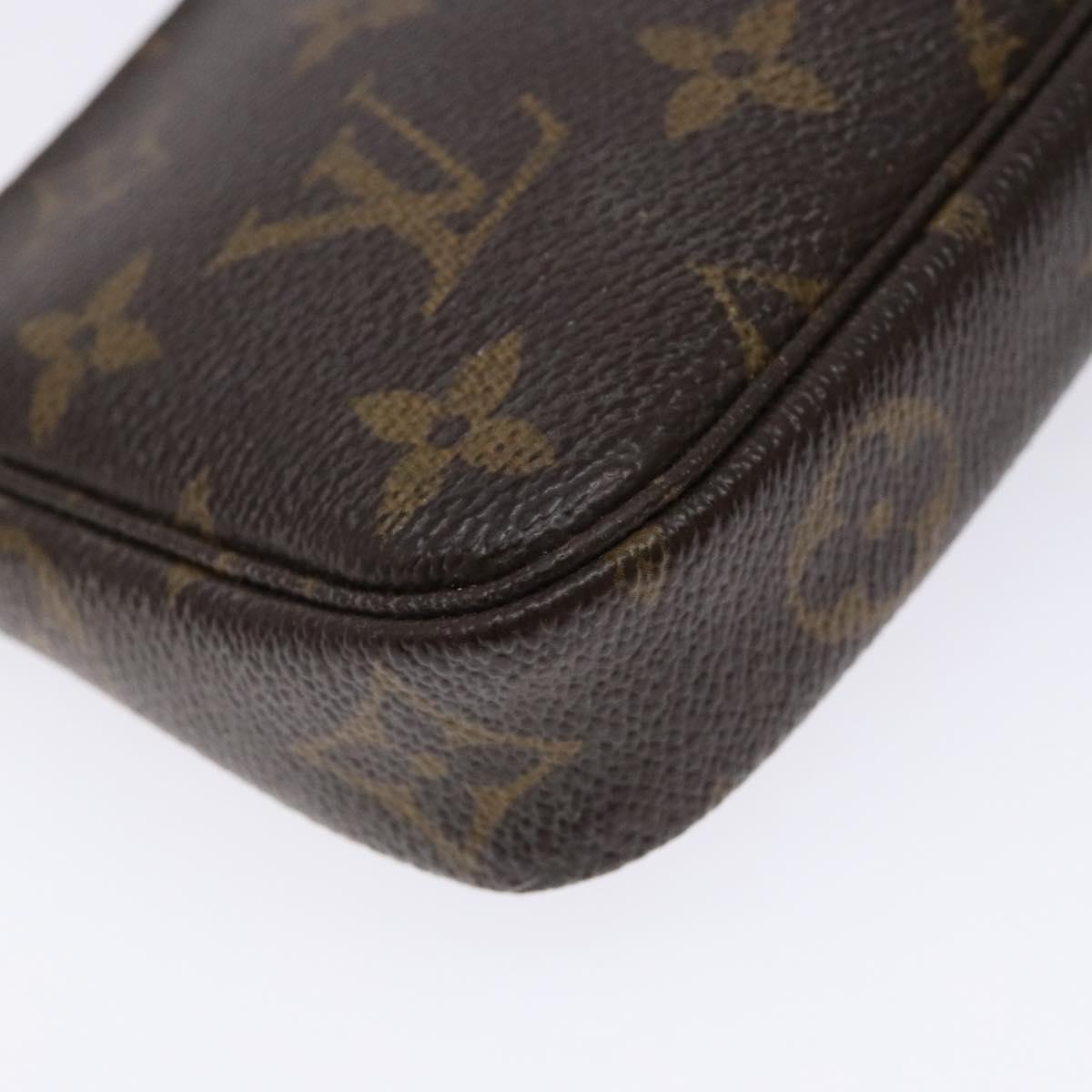 LOUIS VUITTON Monogram Mini Pochette Accessoires Pouch M58009 LV Auth 137805