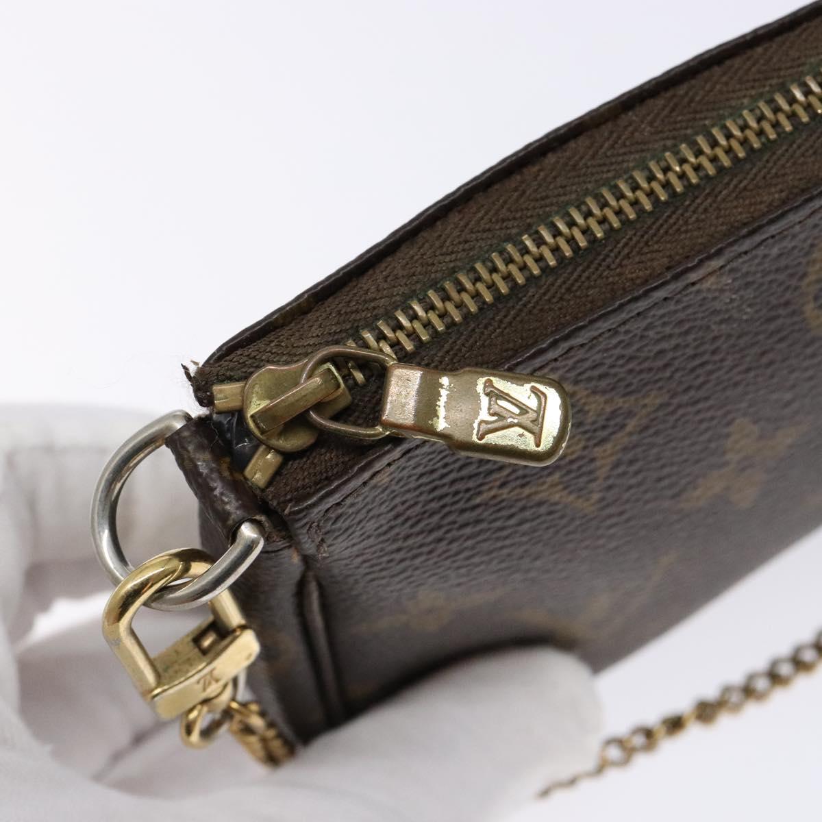 LOUIS VUITTON Monogram Mini Pochette Accessoires Pouch M58009 LV Auth 137805