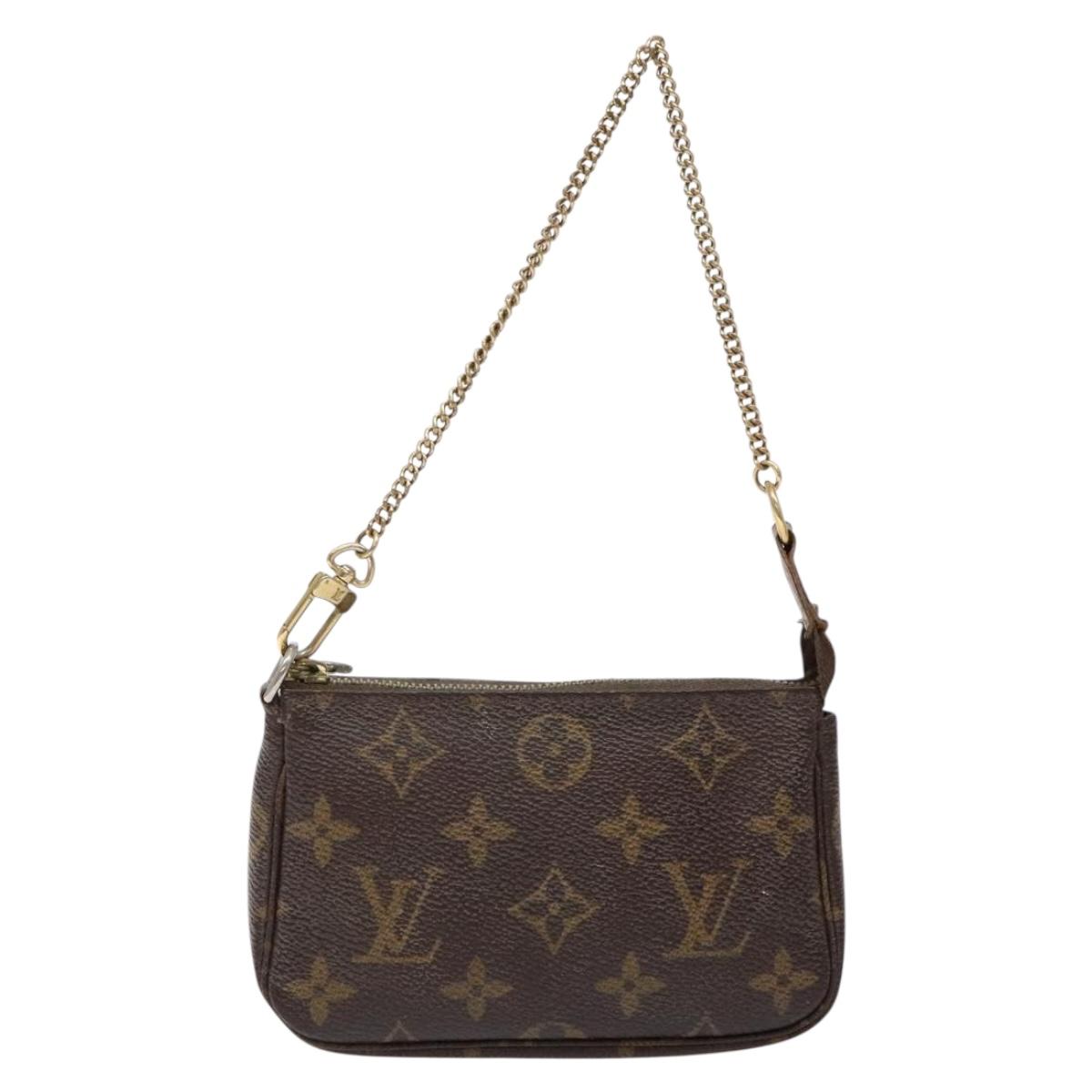 LOUIS VUITTON Monogram Mini Pochette Accessoires Pouch M58009 LV Auth 137805