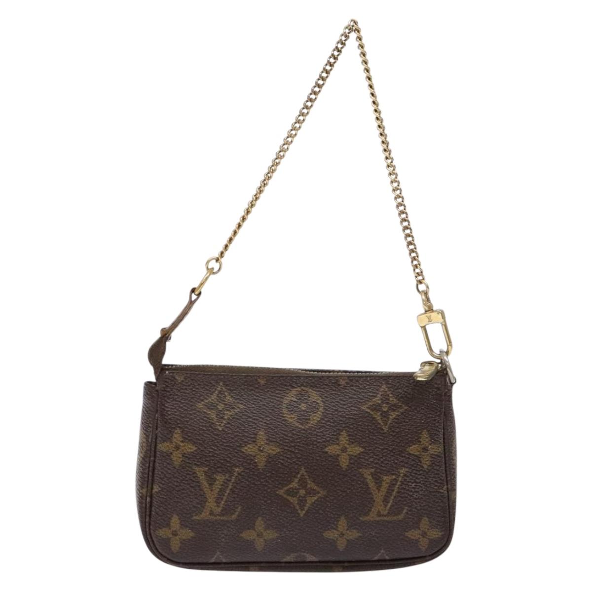 LOUIS VUITTON Monogram Mini Pochette Accessoires Pouch M58009 LV Auth 137805