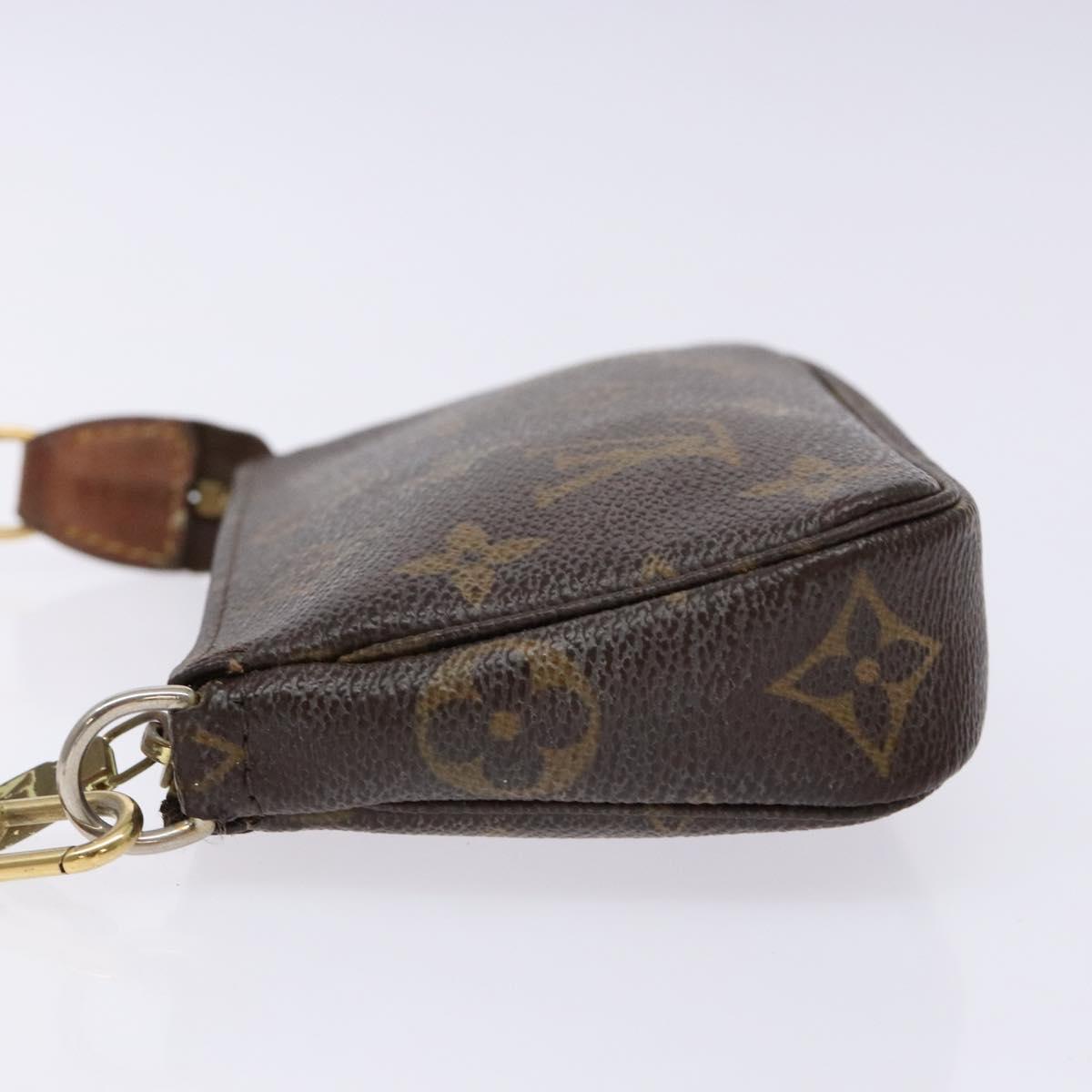 LOUIS VUITTON Monogram Mini Pochette Accessoires Pouch M58009 LV Auth 137805