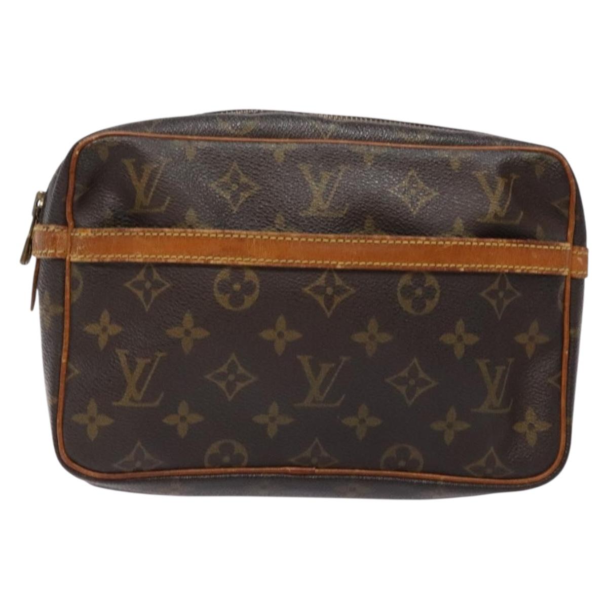 LOUIS VUITTON Monogram Compiegne 23 Clutch Bag M51847 LV Auth 137806