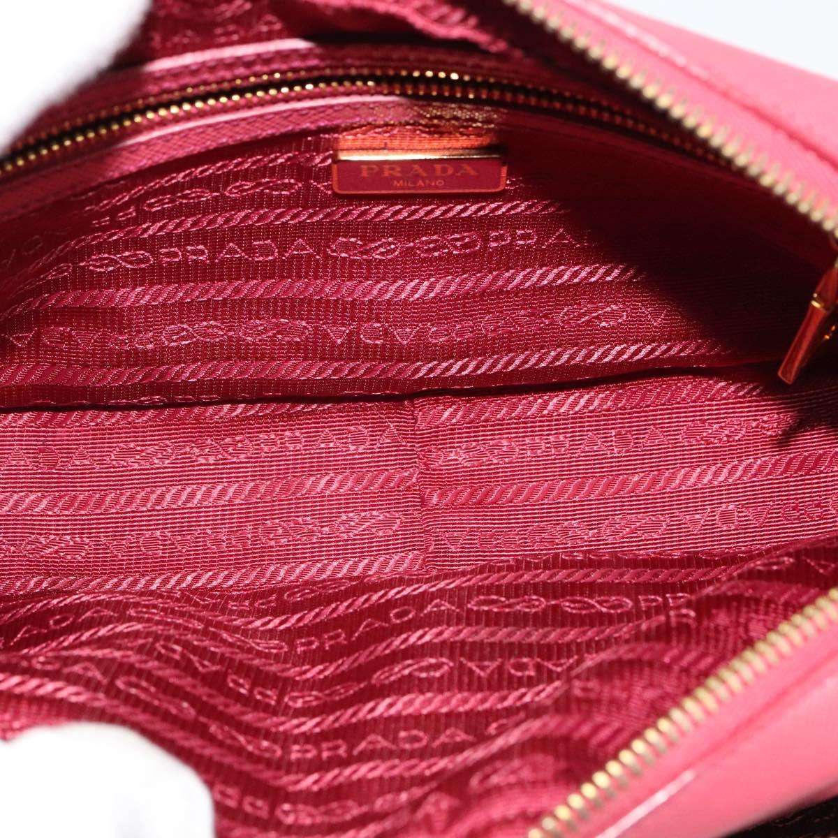 PRADA Shoulder Bag Safiano leather Pink Gold BT1010 Auth 137816