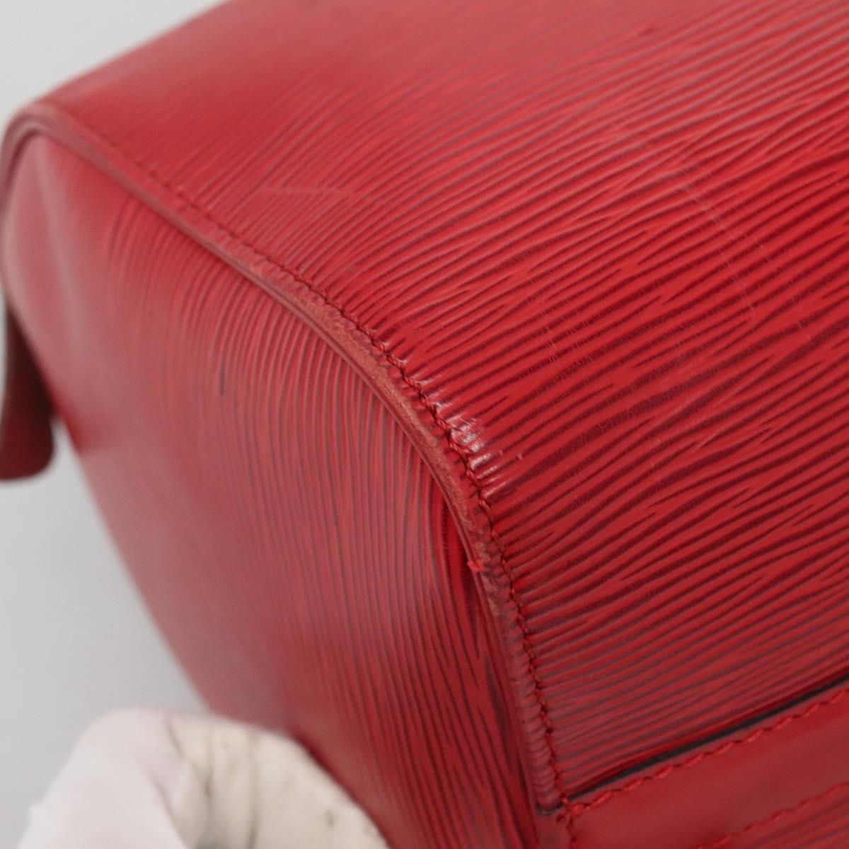 LOUIS VUITTON Epi Speedy 25 Hand Bag Castilian Red M43017 LV Auth 137822