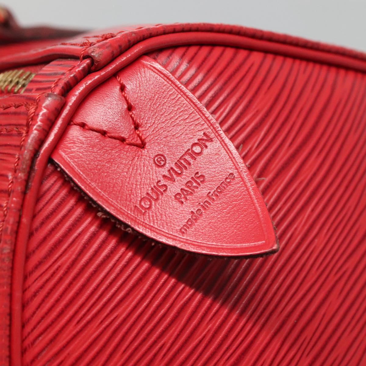 LOUIS VUITTON Epi Speedy 25 Hand Bag Castilian Red M43017 LV Auth 137822