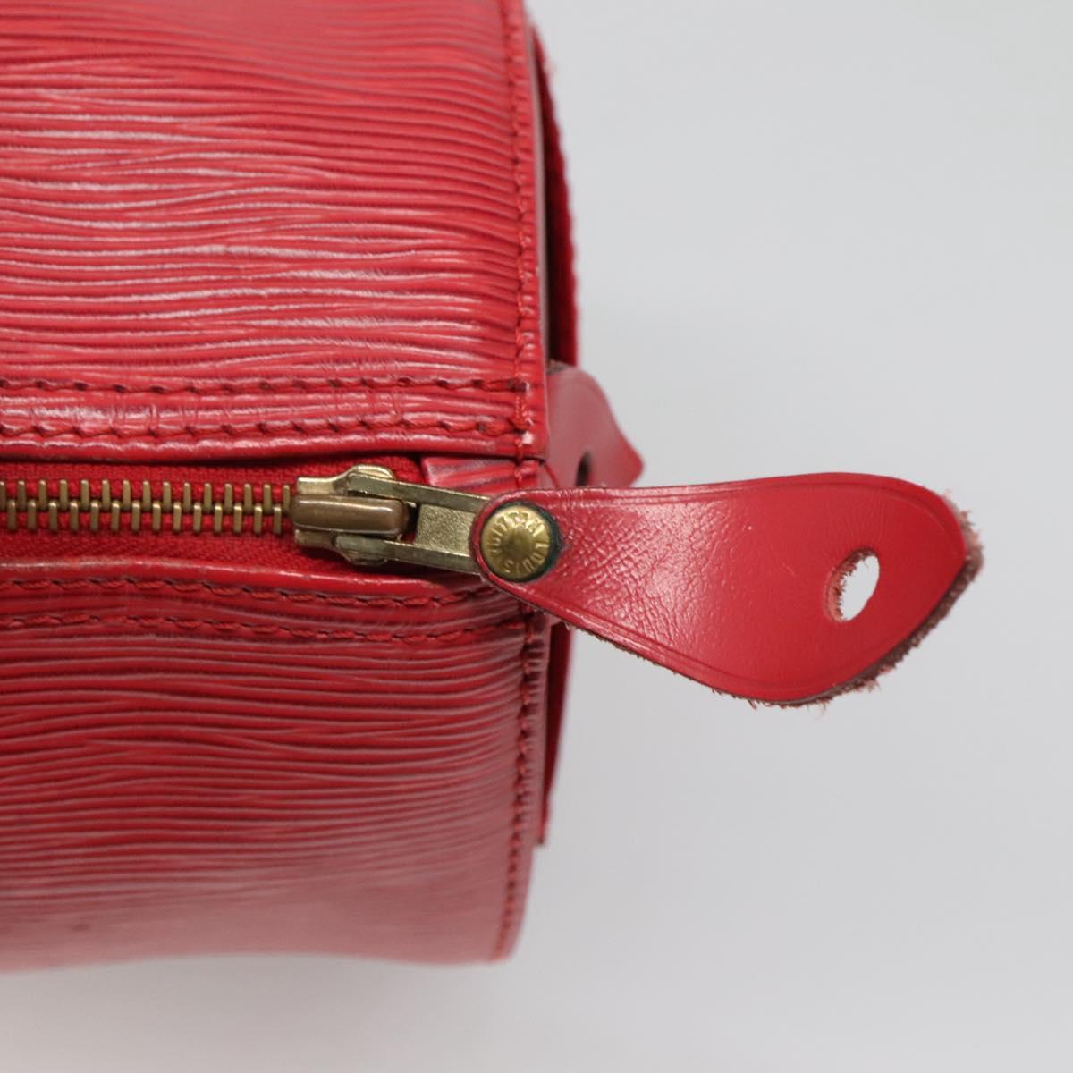 LOUIS VUITTON Epi Speedy 25 Hand Bag Castilian Red M43017 LV Auth 137822