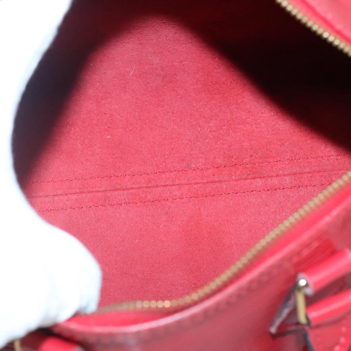 LOUIS VUITTON Epi Speedy 25 Hand Bag Castilian Red M43017 LV Auth 137822