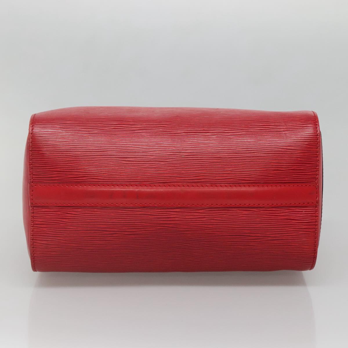 LOUIS VUITTON Epi Speedy 25 Hand Bag Castilian Red M43017 LV Auth 137822