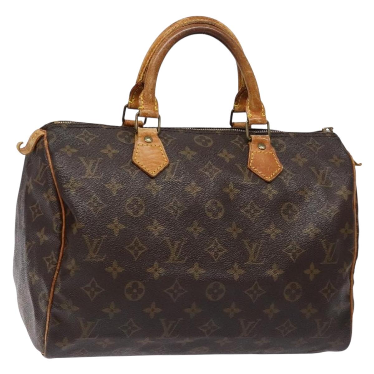 LOUIS VUITTON Monogram Speedy 30 Hand Bag M41526 LV Auth 137836