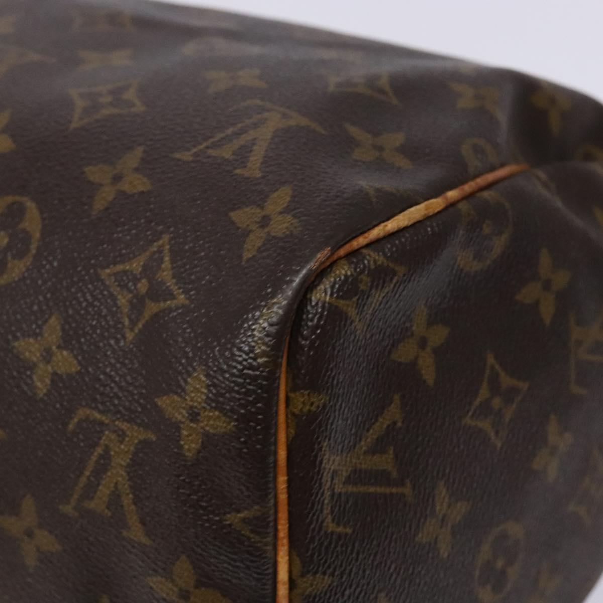 LOUIS VUITTON Monogram Speedy 30 Hand Bag M41526 LV Auth 137836