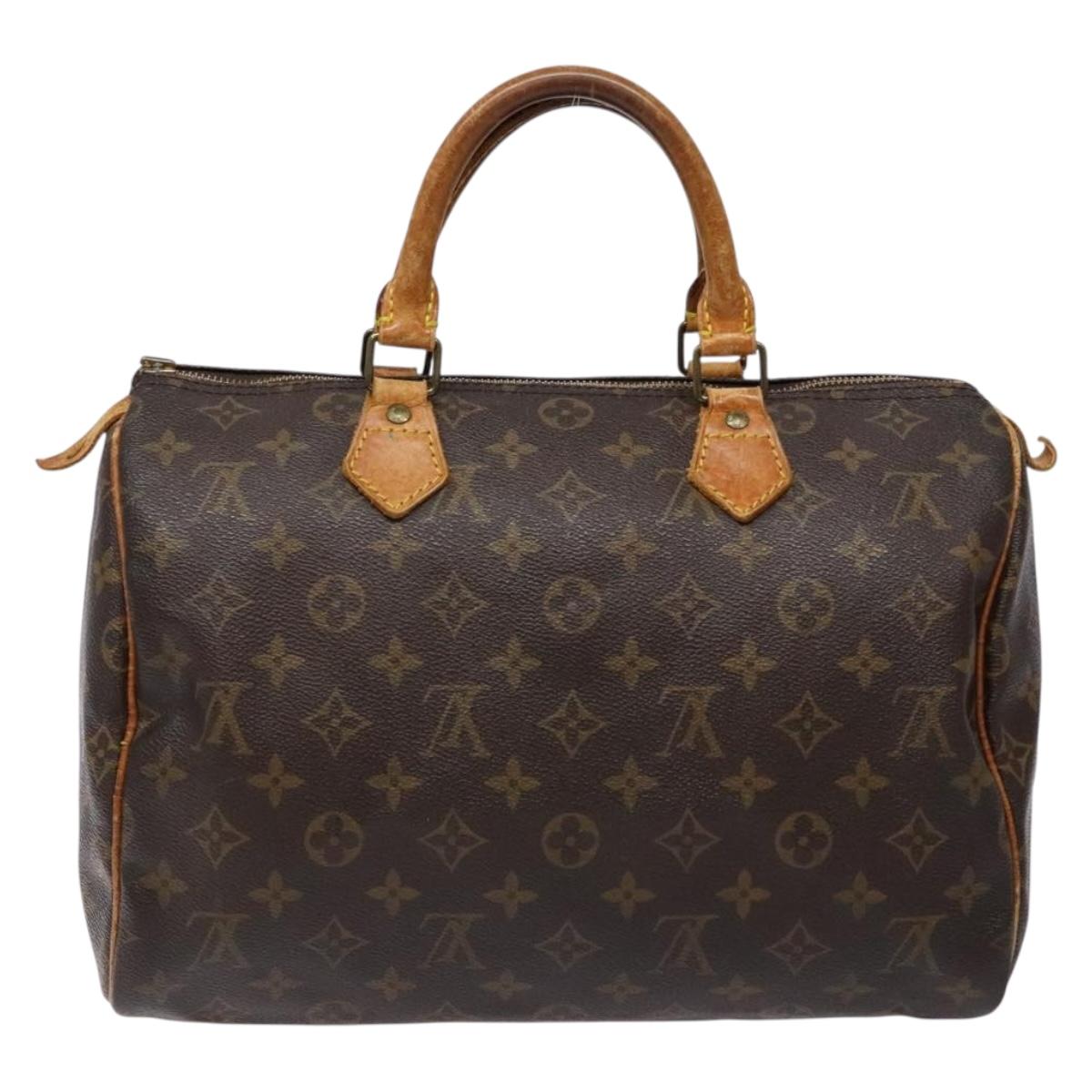 LOUIS VUITTON Monogram Speedy 30 Hand Bag M41526 LV Auth 137836