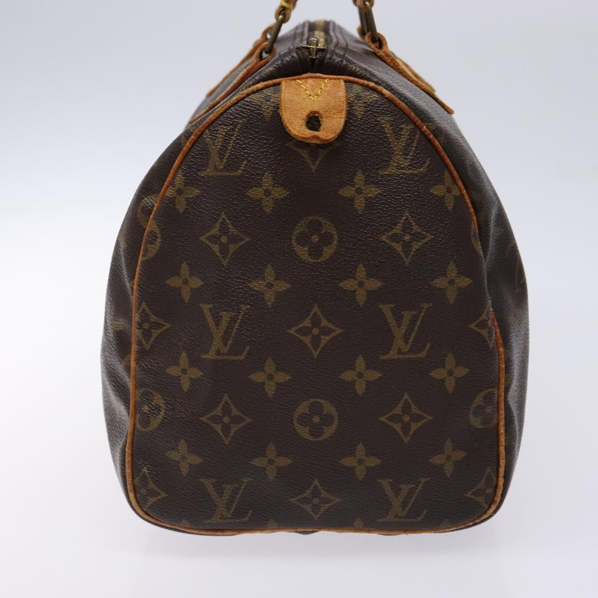 LOUIS VUITTON Monogram Speedy 30 Hand Bag M41526 LV Auth 137836