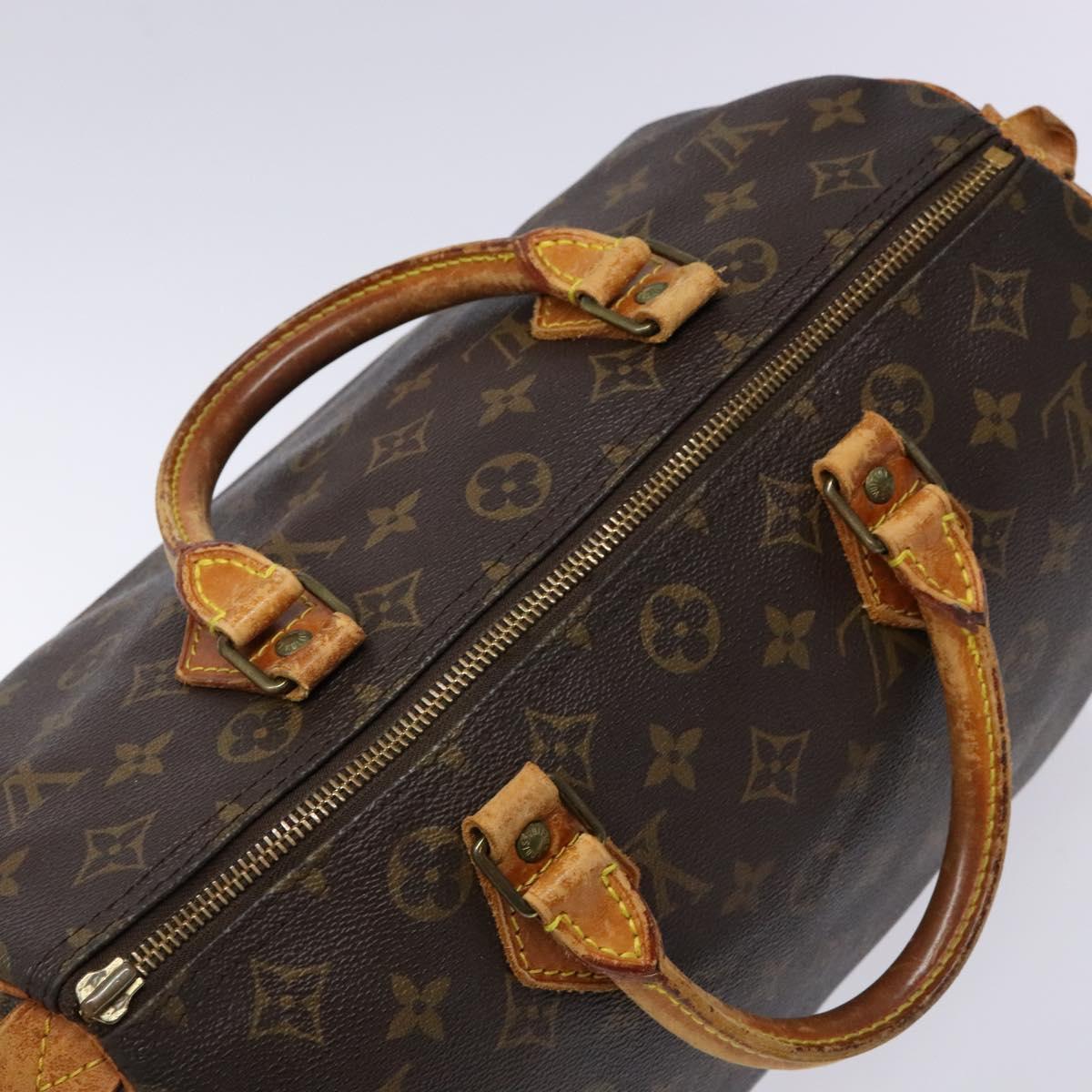 LOUIS VUITTON Monogram Speedy 30 Hand Bag M41526 LV Auth 137836