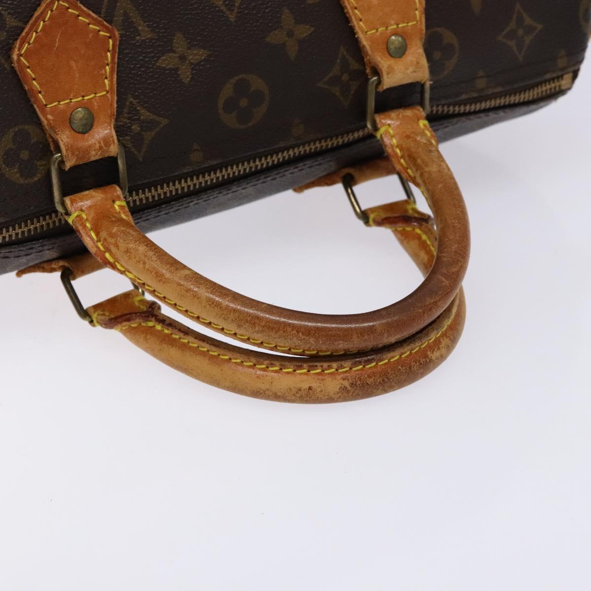 LOUIS VUITTON Monogram Speedy 30 Hand Bag M41526 LV Auth 137836