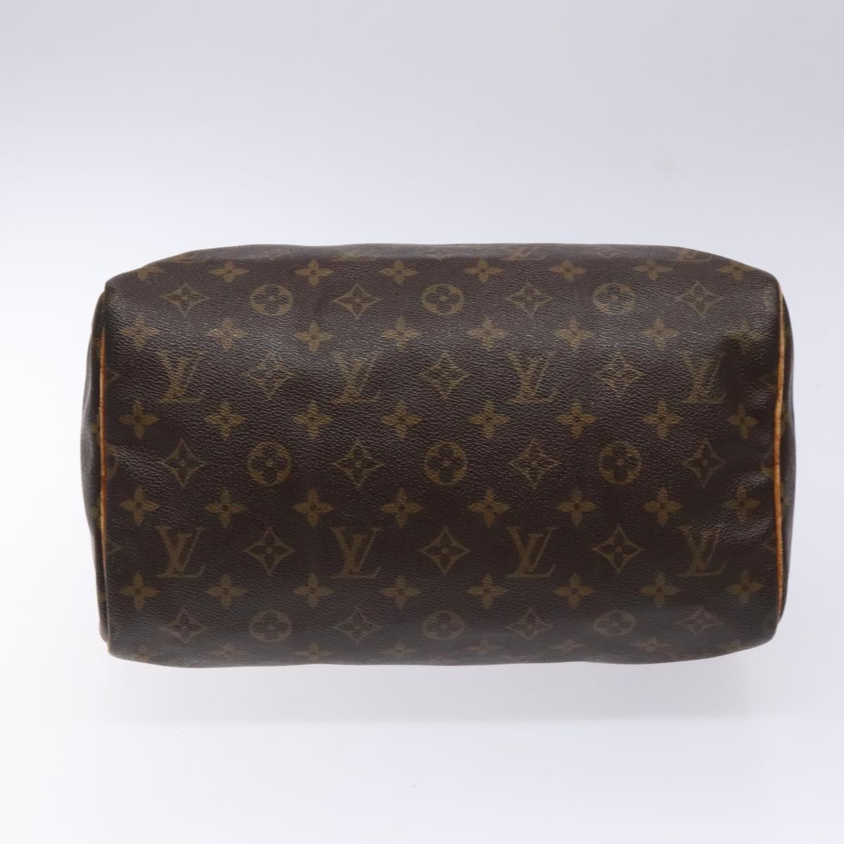 LOUIS VUITTON Monogram Speedy 30 Hand Bag M41526 LV Auth 137836