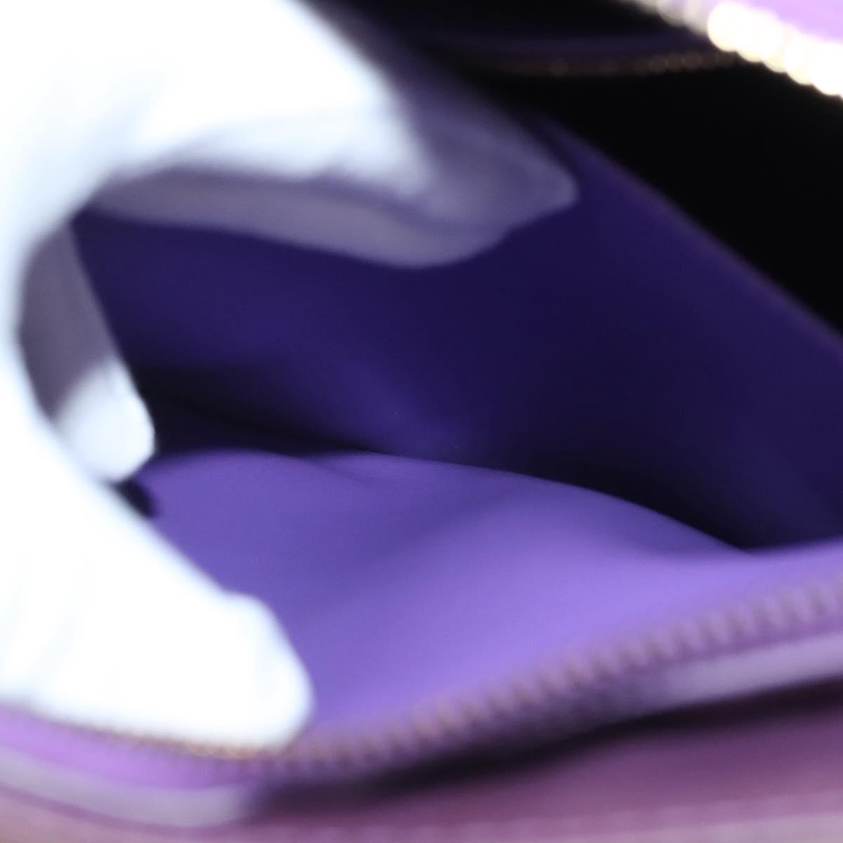 LOUIS VUITTON Monogram Vernis Houston Hand Bag Purple Viole M91093 Auth 137842