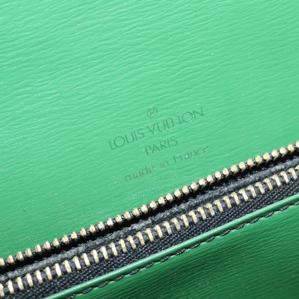 LOUIS VUITTON Epi Free Run Shoulder Bag Green Black M52414 LV Auth 137863