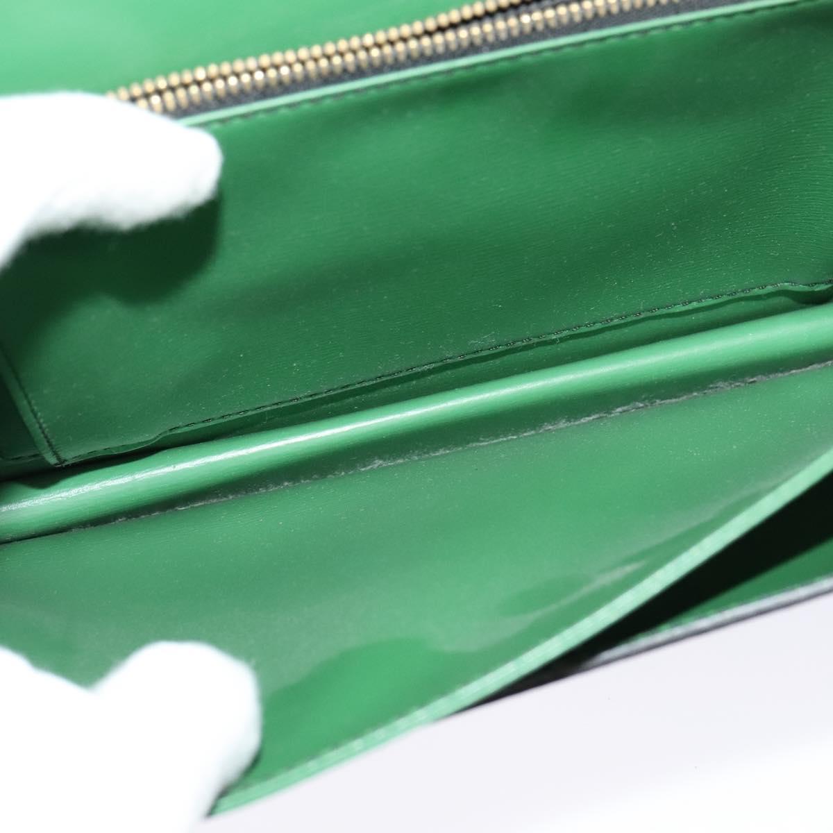 LOUIS VUITTON Epi Free Run Shoulder Bag Green Black M52414 LV Auth 137863