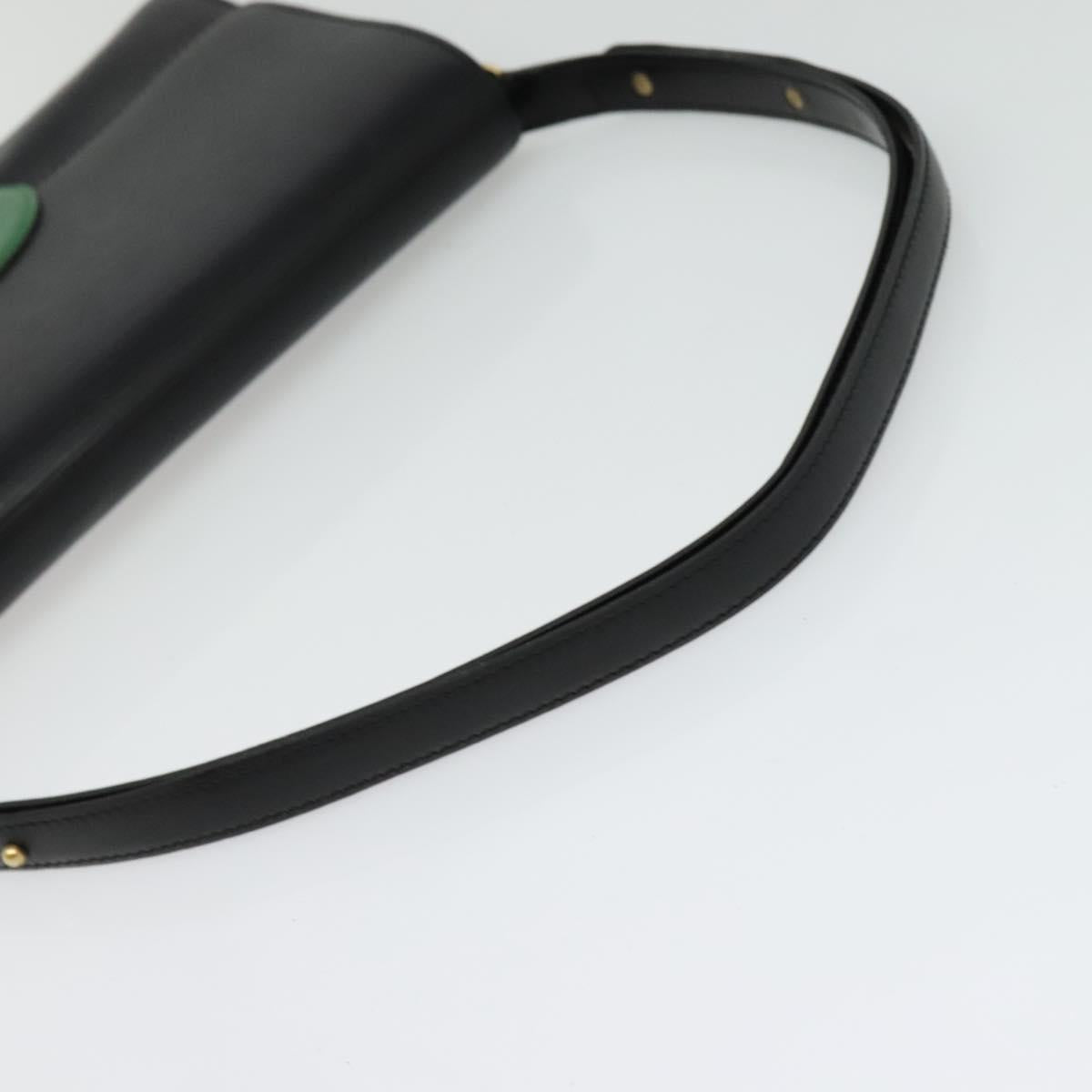 LOUIS VUITTON Epi Free Run Shoulder Bag Green Black M52414 LV Auth 137863