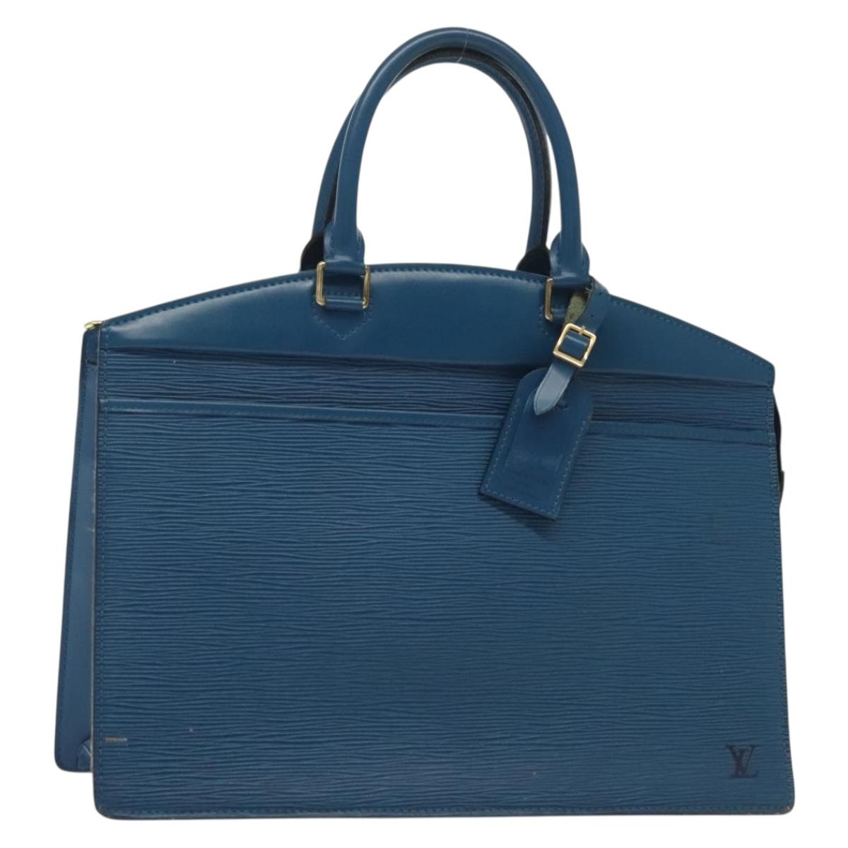 LOUIS VUITTON Epi Riviera Hand Bag Blue M48185 LV Auth 137894