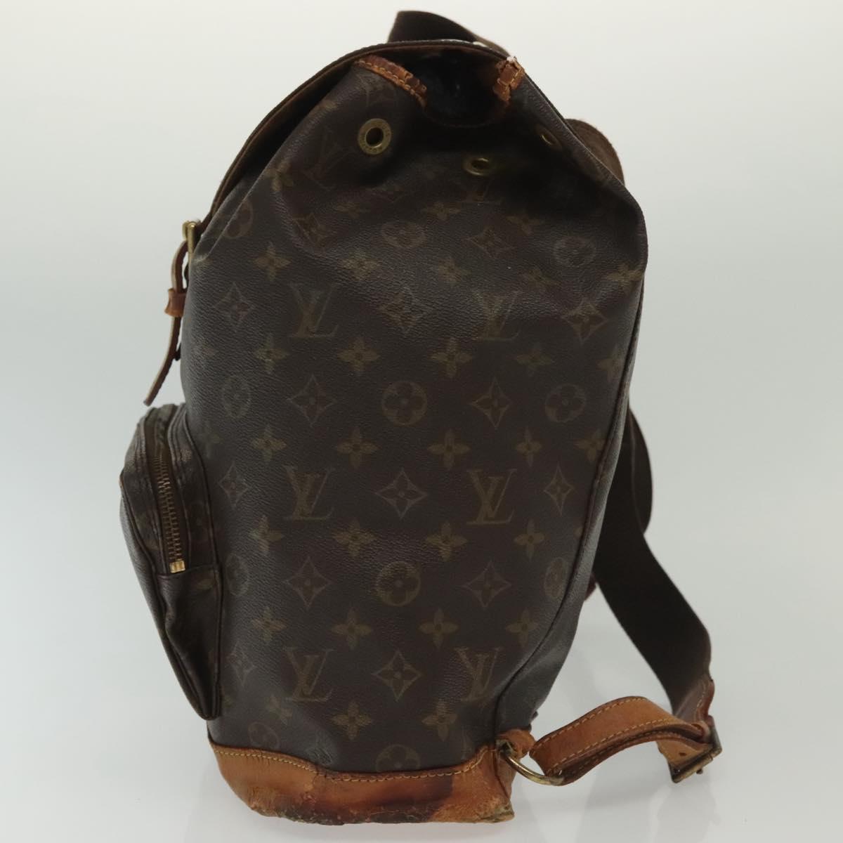 LOUIS VUITTON Monogram Montsouris GM Backpack M51135 LV Auth 137907