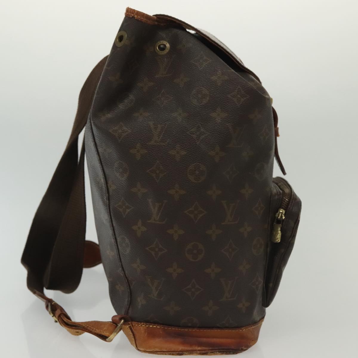 LOUIS VUITTON Monogram Montsouris GM Backpack M51135 LV Auth 137907