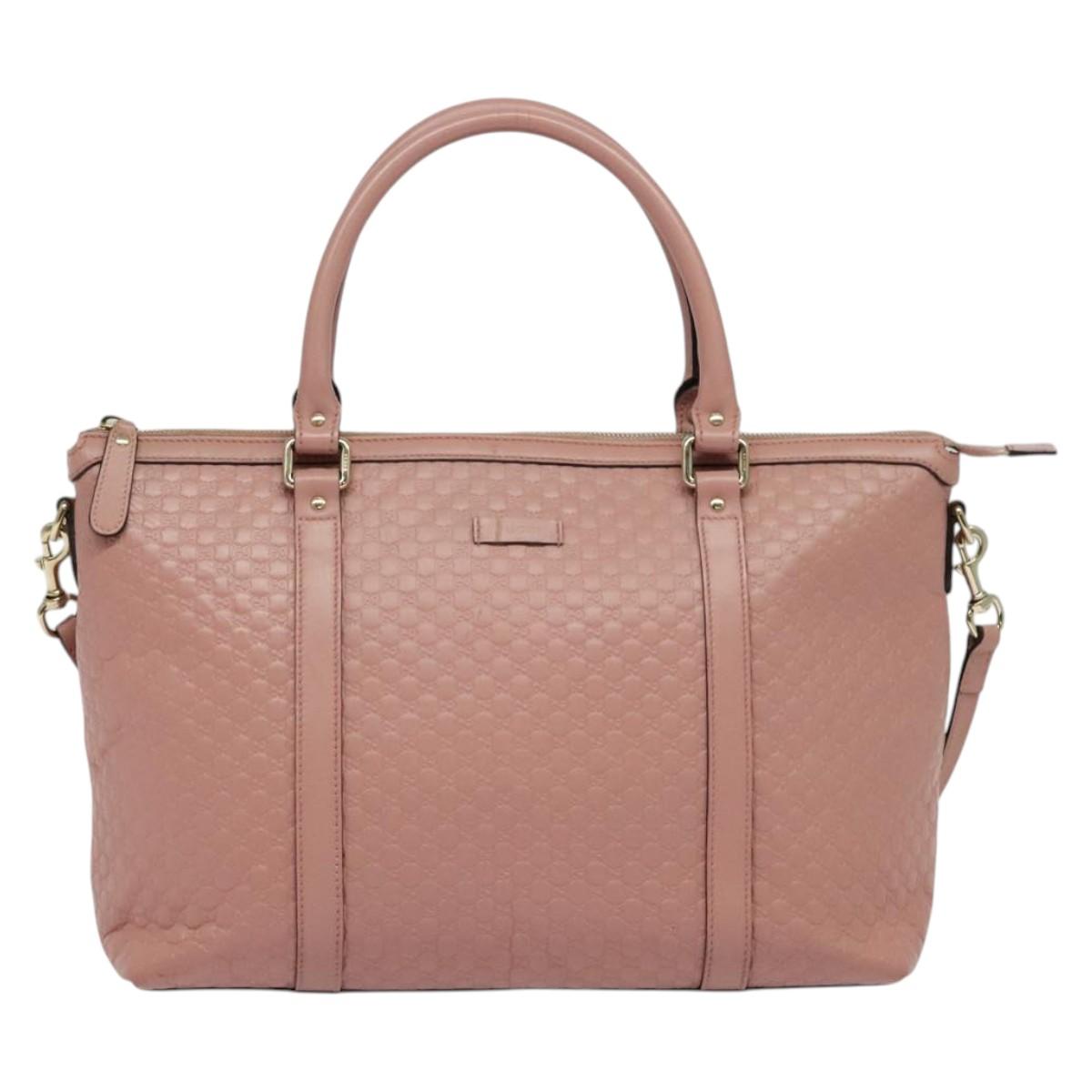 GUCCI Micro GG Canvas Micro Guccissima Bag Leather Outlet 449655 Auth 137915