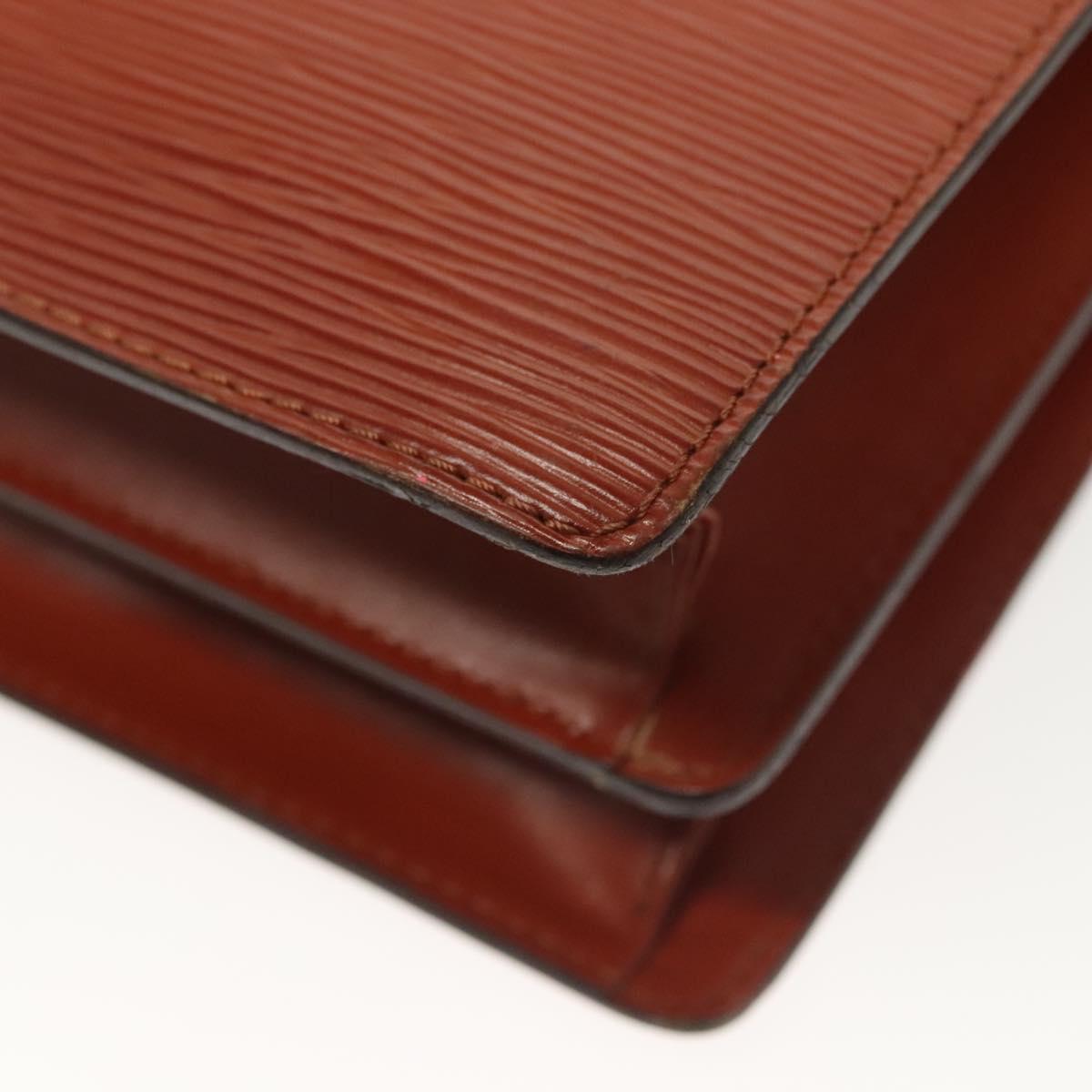 LOUIS VUITTON Epi Concorde Hand Bag Brown M52133 LV Auth 137918