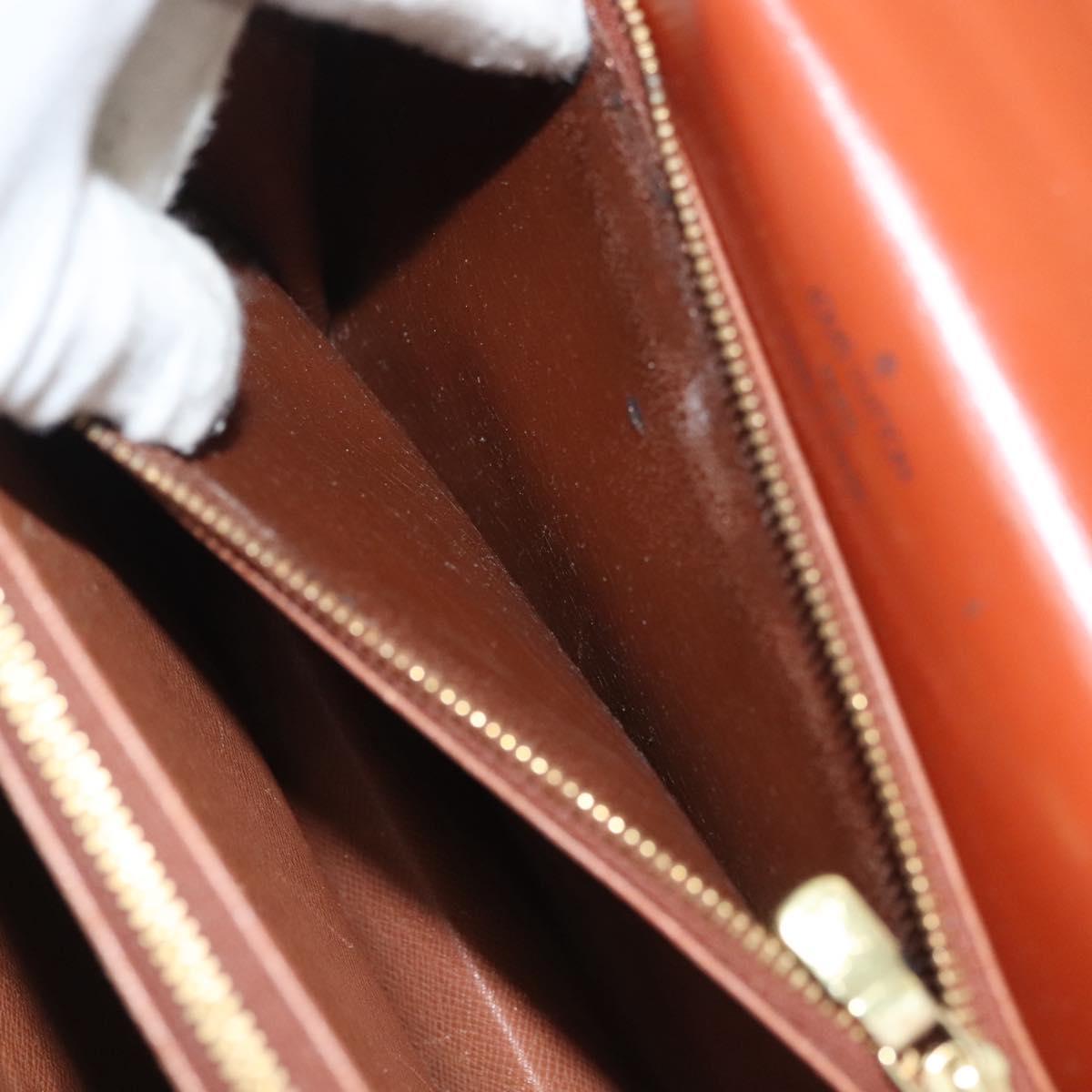LOUIS VUITTON Epi Concorde Hand Bag Brown M52133 LV Auth 137918