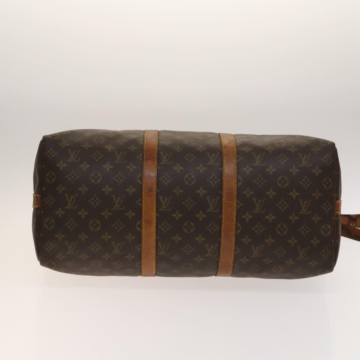 LOUIS VUITTON Monogram Keepall Bandouliere 50 Boston Bag M41416 LV Auth 137921