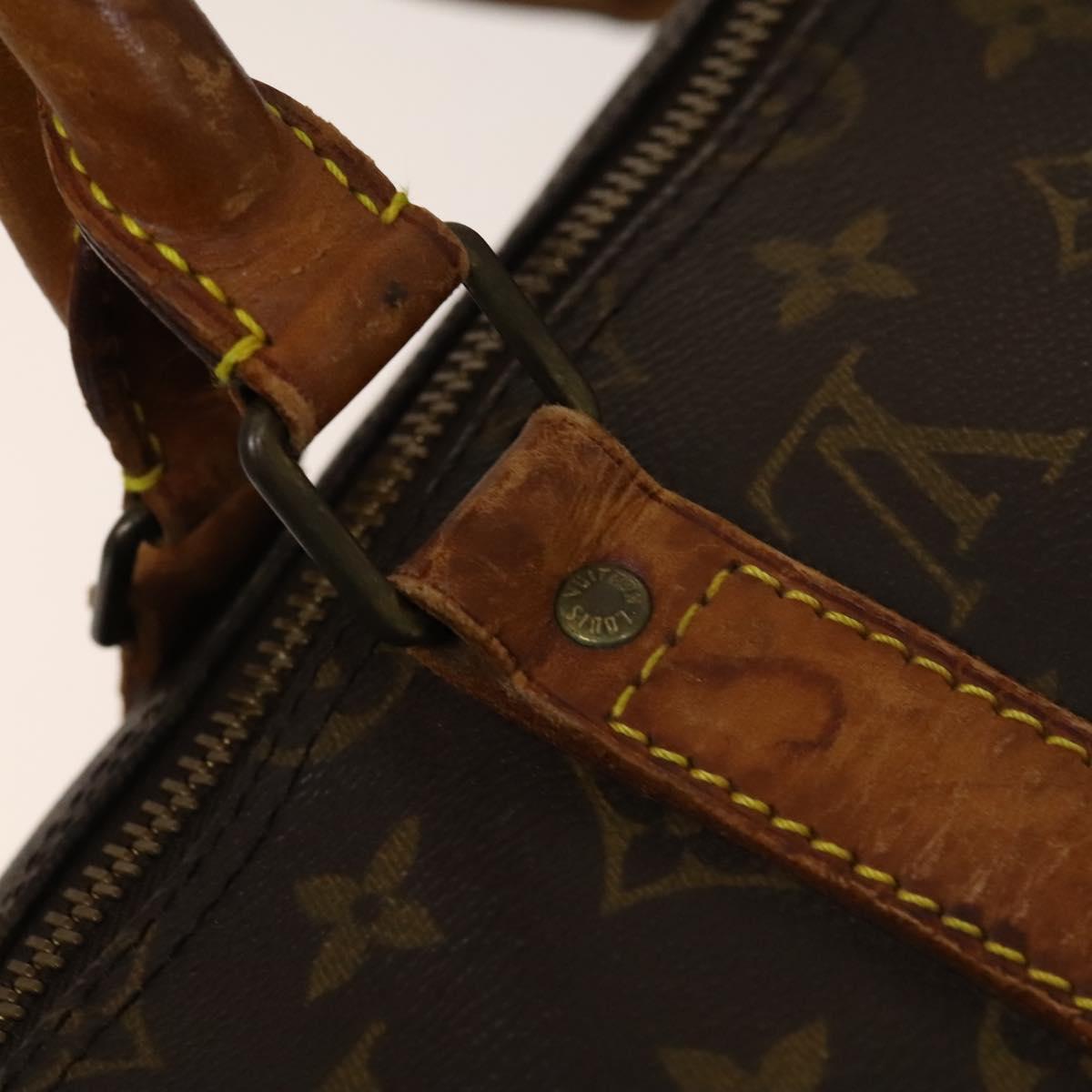 LOUIS VUITTON Monogram Keepall Bandouliere 50 Boston Bag M41416 LV Auth 137921
