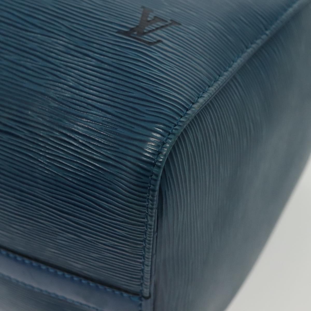 LOUIS VUITTON Epi Speedy 35 Hand Bag Toledo Blue M42995 LV Auth 137925