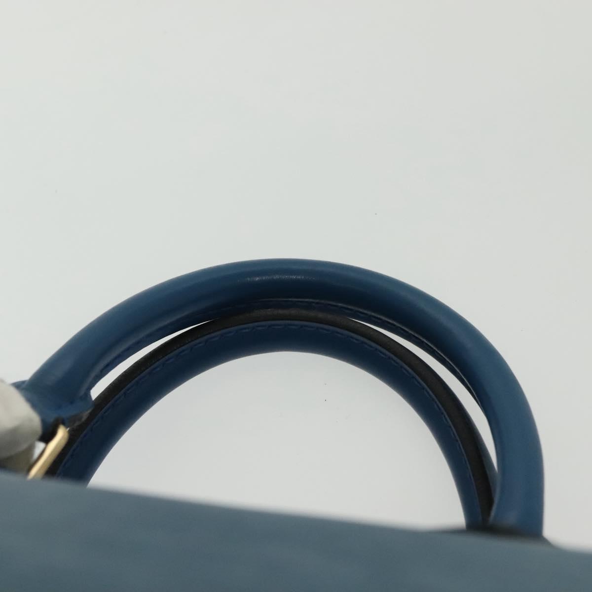 LOUIS VUITTON Epi Speedy 35 Hand Bag Toledo Blue M42995 LV Auth 137925