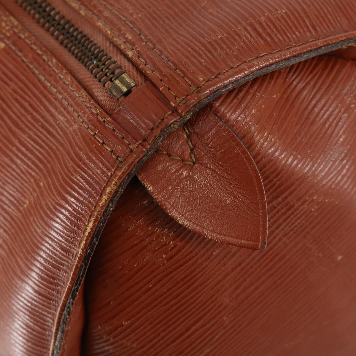 LOUIS VUITTON Epi Keepall 45 Boston Bag Vintage Brown M42978 LV Auth 137926