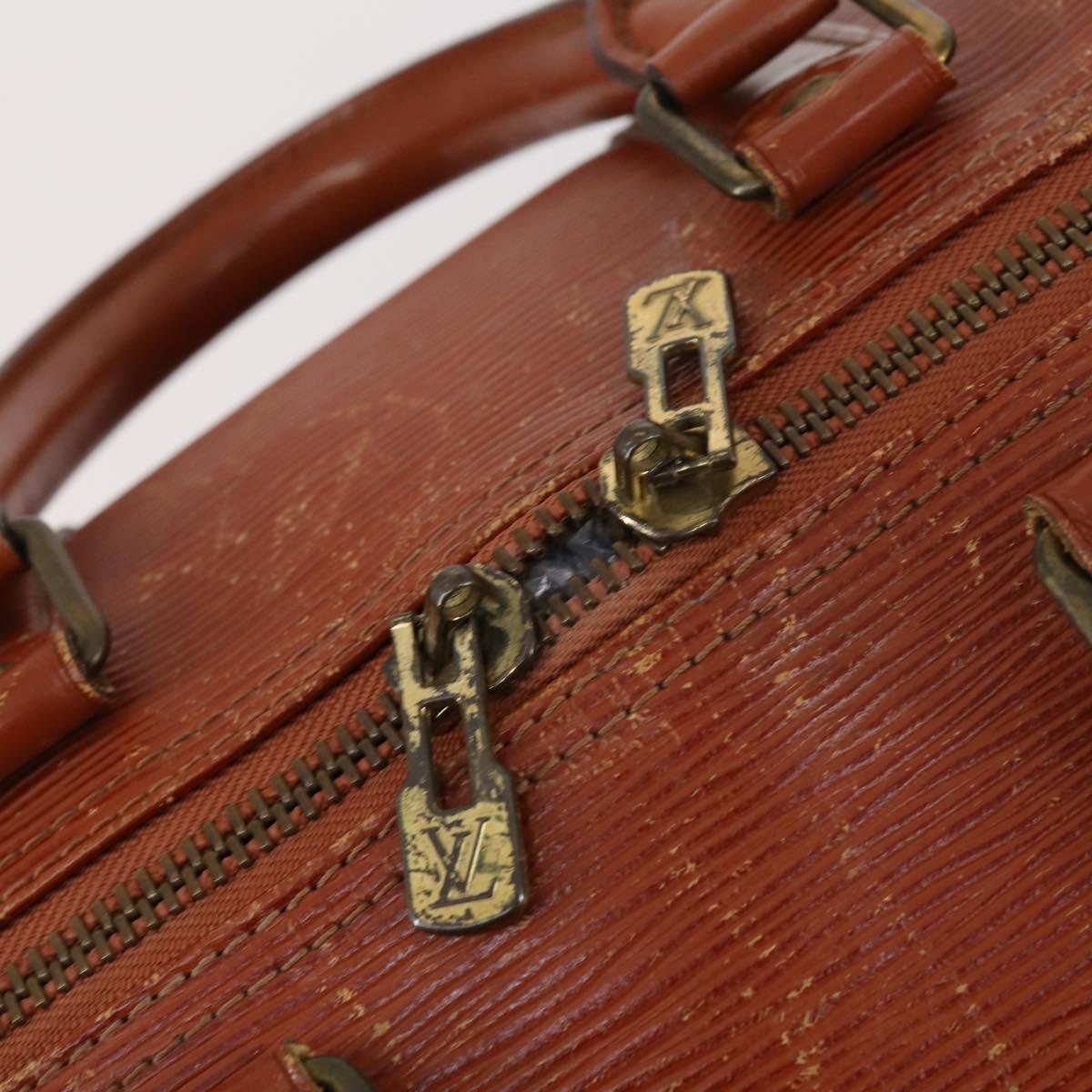LOUIS VUITTON Epi Keepall 45 Boston Bag Vintage Brown M42978 LV Auth 137926