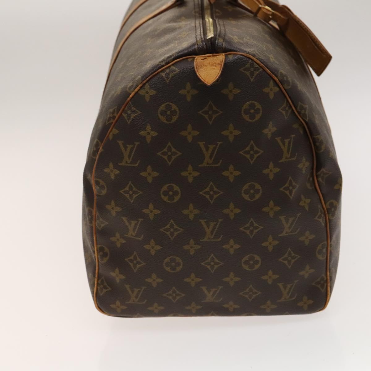 LOUIS VUITTON Monogram Keepall 55 Boston Bag M41424 LV Auth 137935
