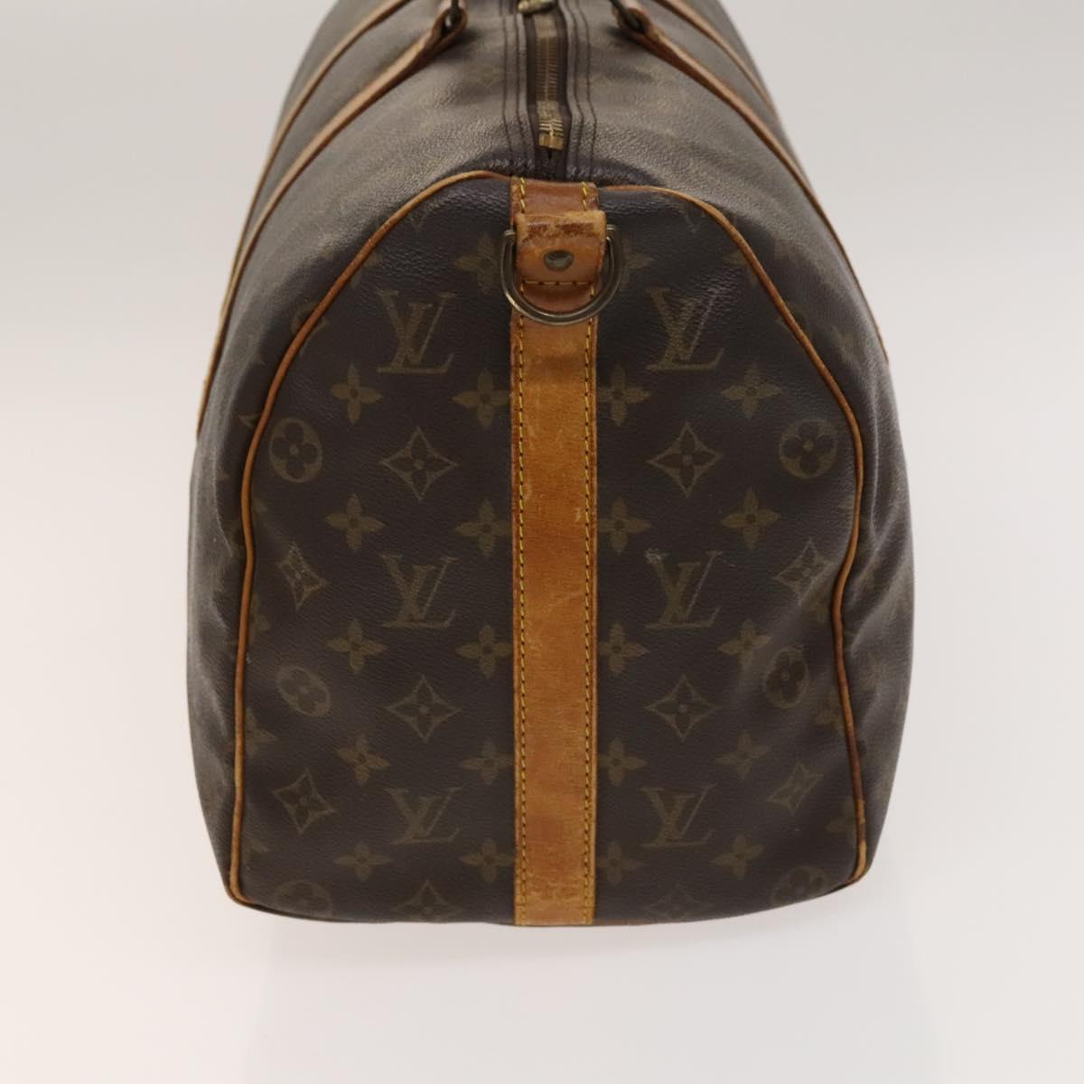 LOUIS VUITTON Monogram Keepall Bandouliere 45 Boston Bag M41418 LV Auth 137951