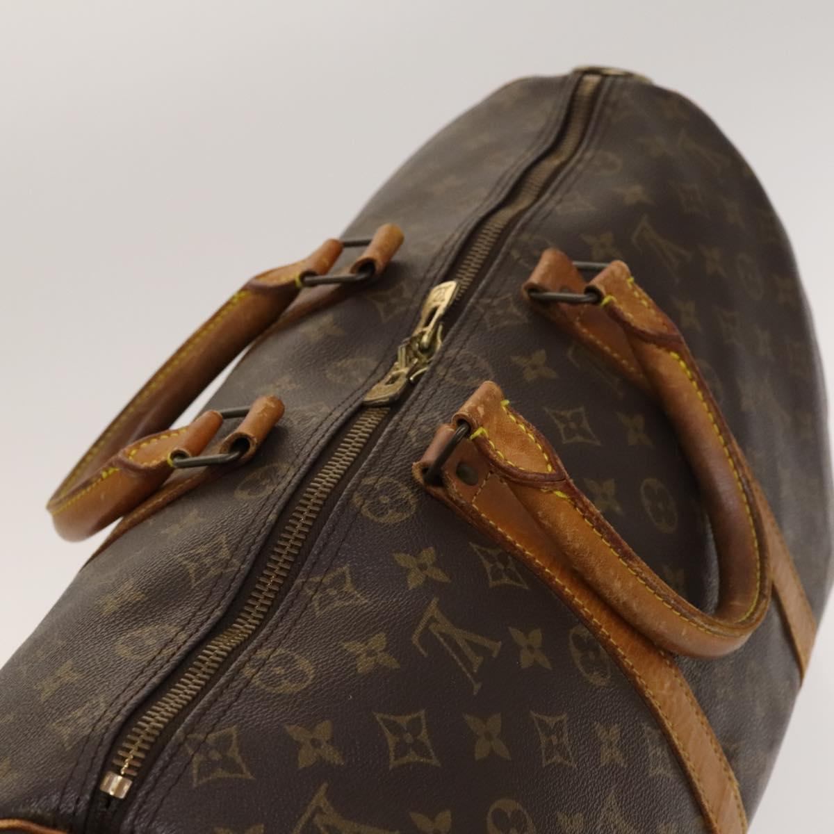 LOUIS VUITTON Monogram Keepall Bandouliere 45 Boston Bag M41418 LV Auth 137951