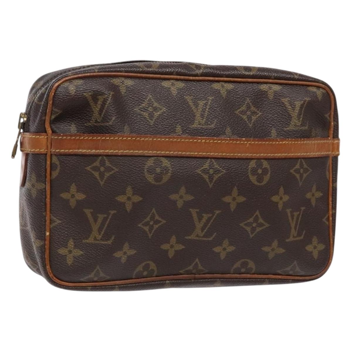 LOUIS VUITTON Monogram Compiegne 23 Clutch Bag M51847 LV Auth 137961