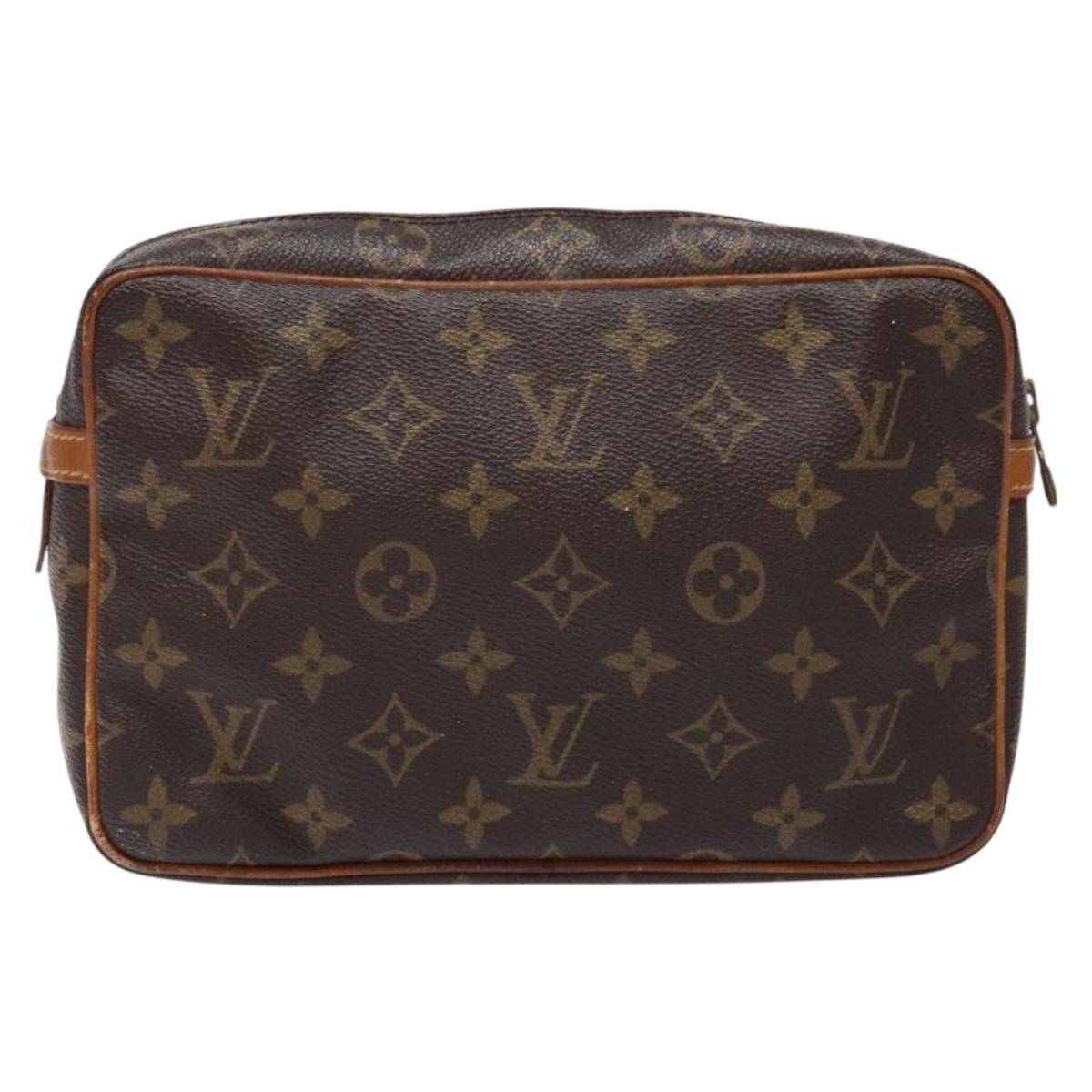 LOUIS VUITTON Monogram Compiegne 23 Clutch Bag M51847 LV Auth 137961