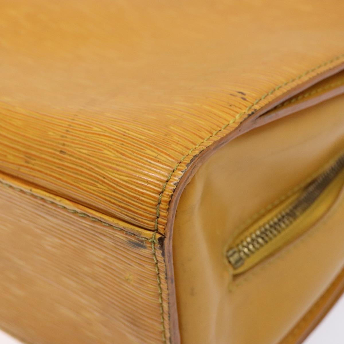 LOUIS VUITTON Epi Triana Hand Bag Yellow LV Auth 137977