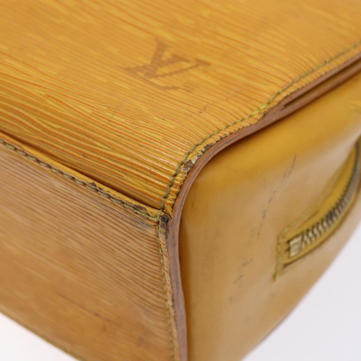 LOUIS VUITTON Epi Triana Hand Bag Yellow LV Auth 137977