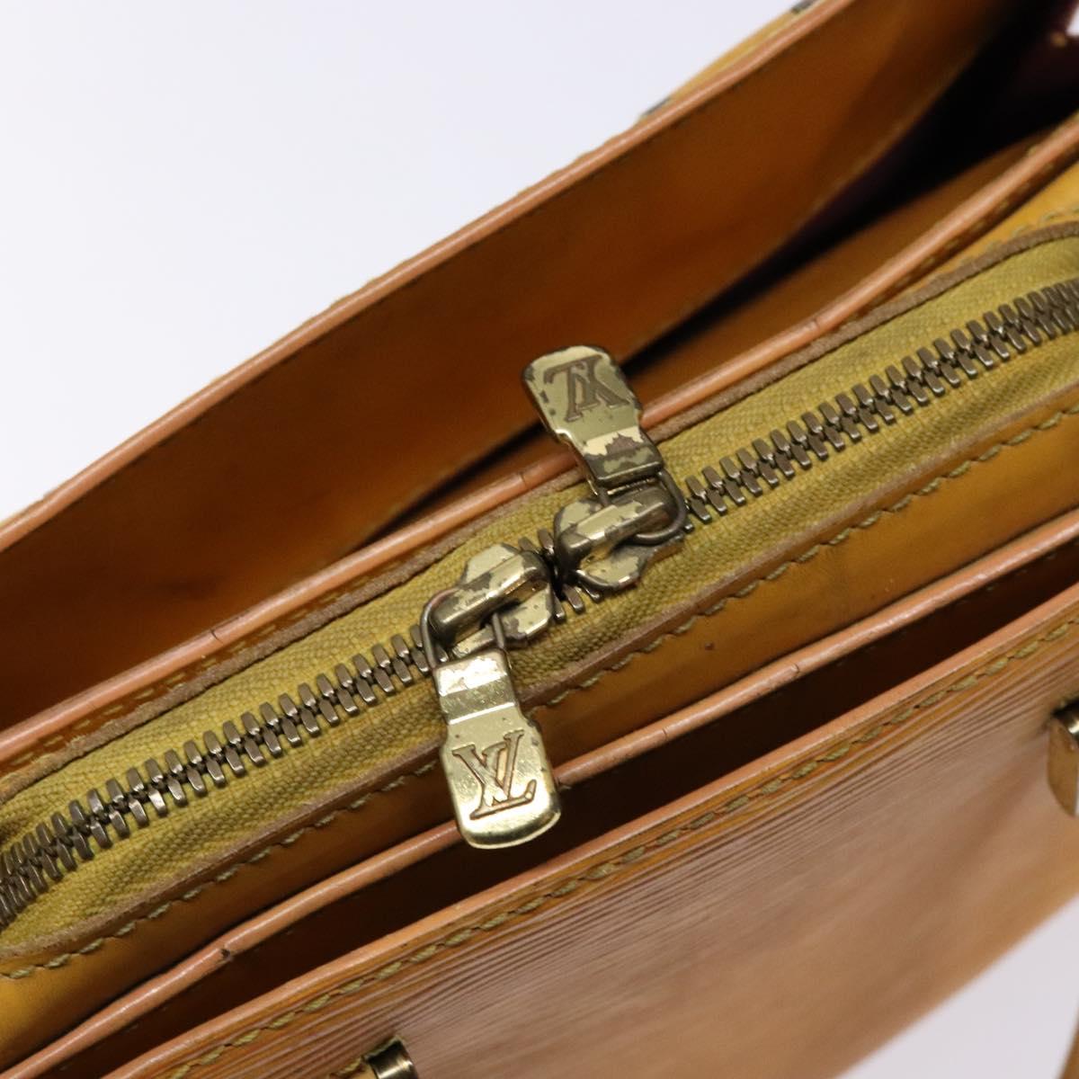 LOUIS VUITTON Epi Triana Hand Bag Yellow LV Auth 137977